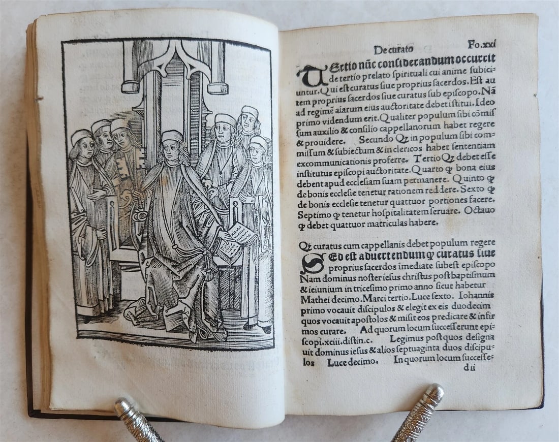 1509 POST-INCUNABULA ILLUSTRATED antique Quadruvium Ecclesie Quattuor by J.HUG - 9
