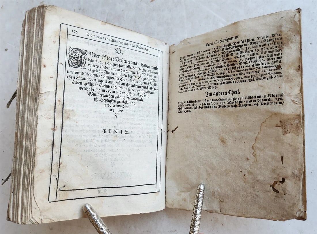 1564 COMMENTARIES by DOCTOR & ALCHEMIST MICHAEL TOXITES antique PIGSKIN 16th C. - 12