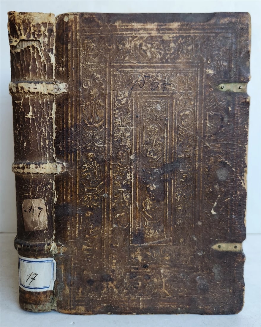 1564 COMMENTARIES by DOCTOR & ALCHEMIST MICHAEL TOXITES antique PIGSKIN 16th C. - 2