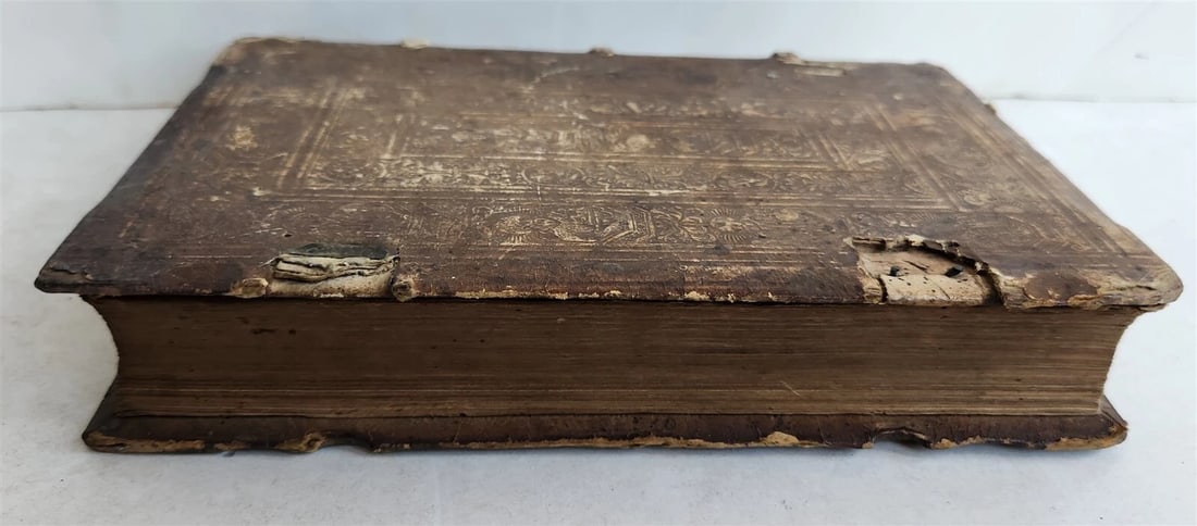1564 COMMENTARIES by DOCTOR & ALCHEMIST MICHAEL TOXITES antique PIGSKIN 16th C. - 3