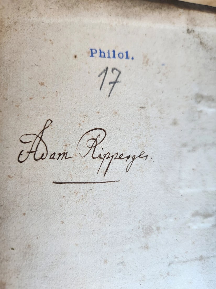 1564 COMMENTARIES by DOCTOR & ALCHEMIST MICHAEL TOXITES antique PIGSKIN 16th C. - 4