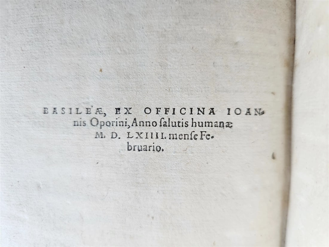 1564 COMMENTARIES by DOCTOR & ALCHEMIST MICHAEL TOXITES antique PIGSKIN 16th C. - 9