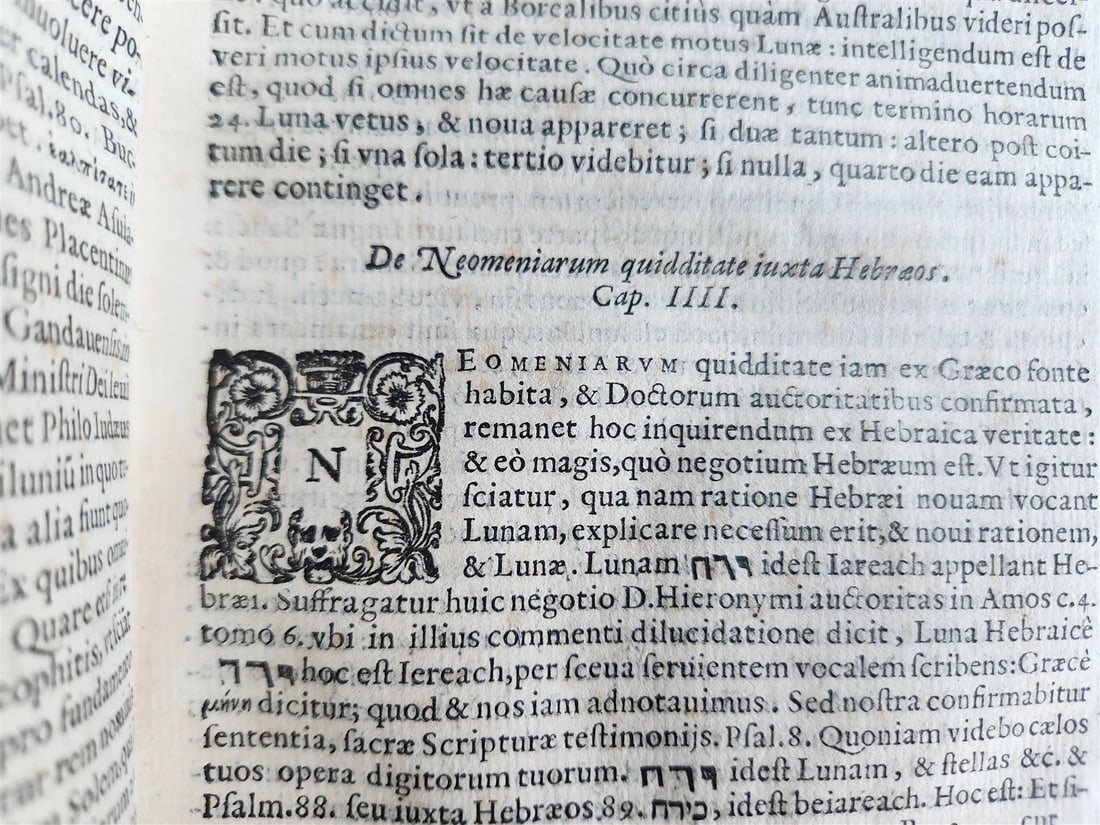 1599 THEOLOGICAL MATHEMATICAL NATURAL WORK AGAINST JEWS HERETICS antique VELLUM - 12