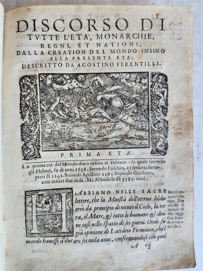 1574 ILLUSTRATED HISTORY of EMPIRES KINGDOMS & NATIONS antique VELLUM in Italian - 11