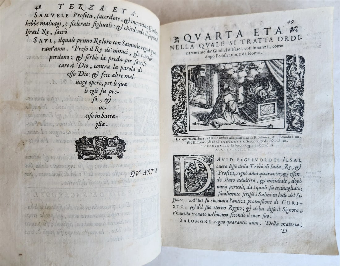 1574 ILLUSTRATED HISTORY of EMPIRES KINGDOMS & NATIONS antique VELLUM in Italian - 8