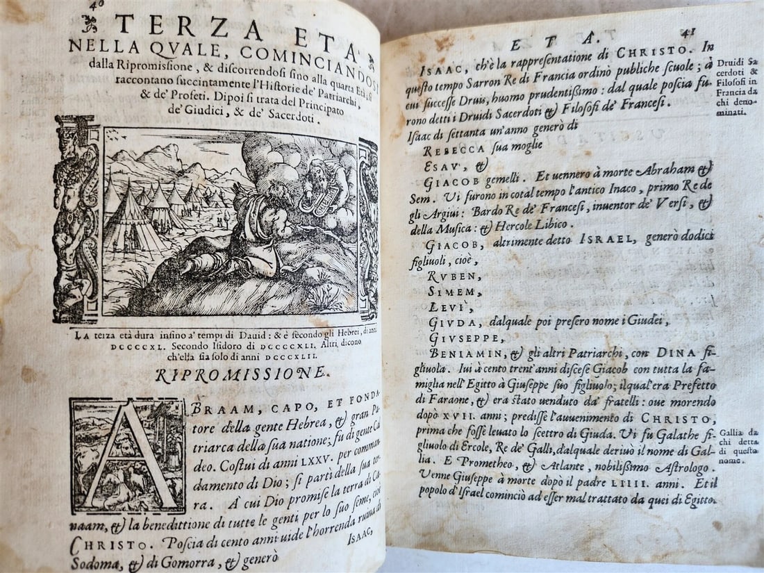 1574 ILLUSTRATED HISTORY of EMPIRES KINGDOMS & NATIONS antique VELLUM in Italian - 9