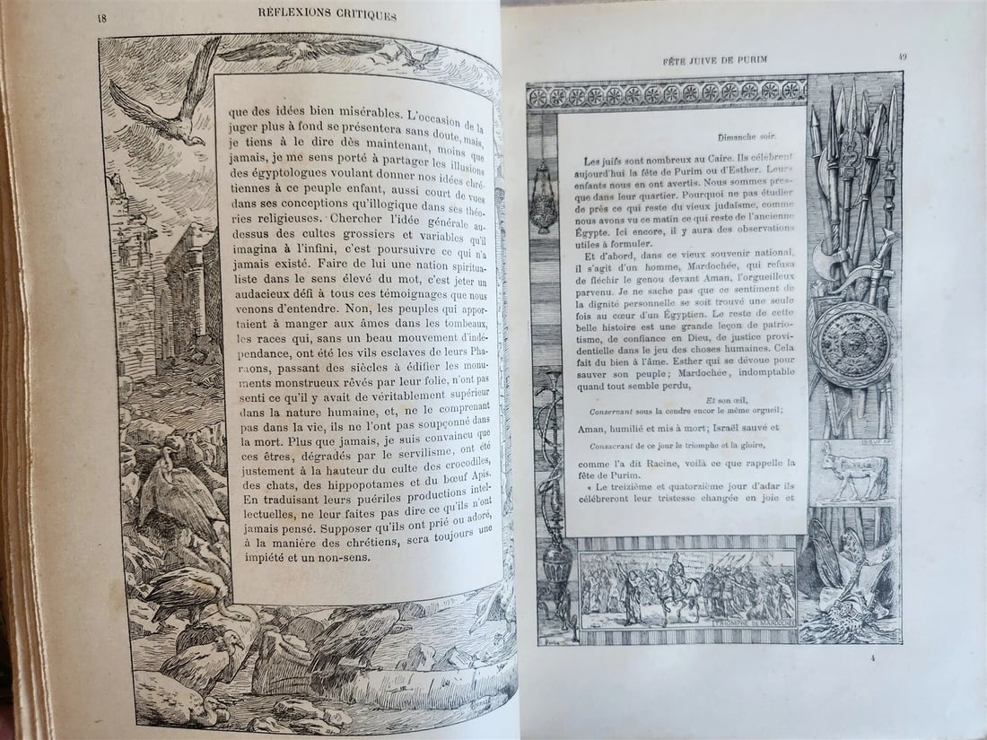 1889 NOTRE VOYAGE AUX PAYS BIBLIQUES 2v antique ASIA MINOR SYRIA EGYPT PALESTINE - 10