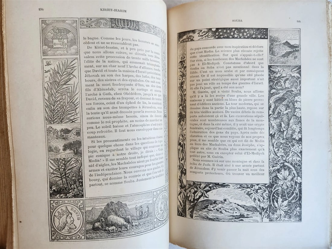 1889 NOTRE VOYAGE AUX PAYS BIBLIQUES 2v antique ASIA MINOR SYRIA EGYPT PALESTINE - 12