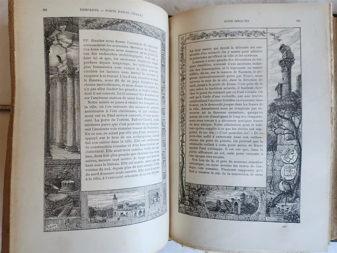 1889 NOTRE VOYAGE AUX PAYS BIBLIQUES 2v antique ASIA MINOR SYRIA EGYPT PALESTINE - 4