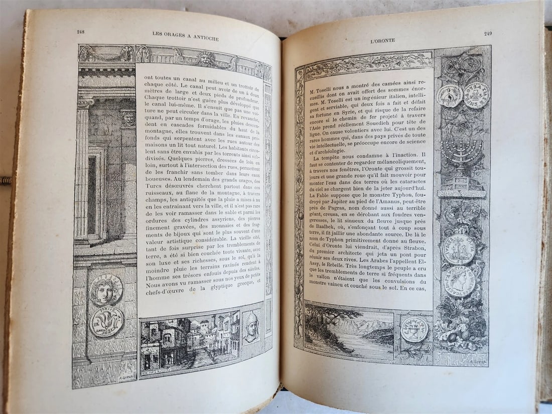 1889 NOTRE VOYAGE AUX PAYS BIBLIQUES 2v antique ASIA MINOR SYRIA EGYPT PALESTINE - 5