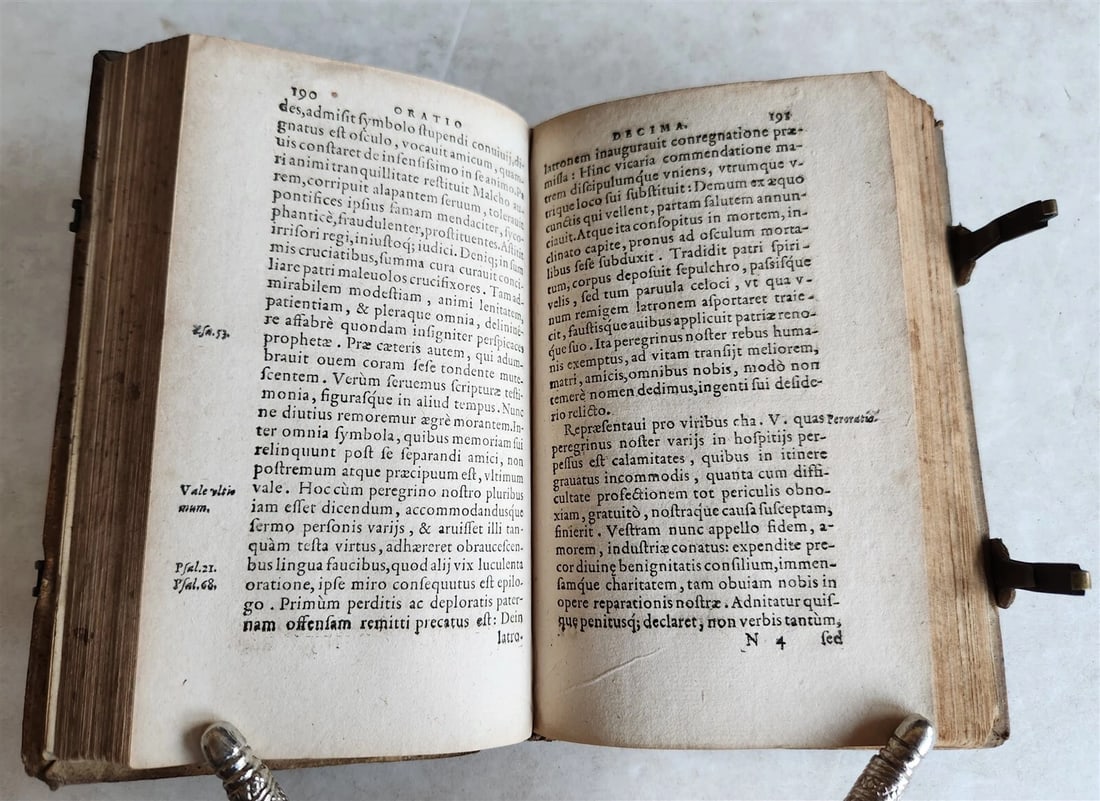 1561 THEOLOGY by FLORIAN TREFLER antique PIGSKIN BINDING 16th CENTURY - 7