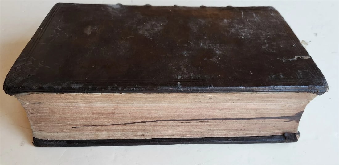 1618 BIBLE NEW TESTAMENT COMMENTARY by Benedictus Aretius antique 17th c. FOLIO - 4