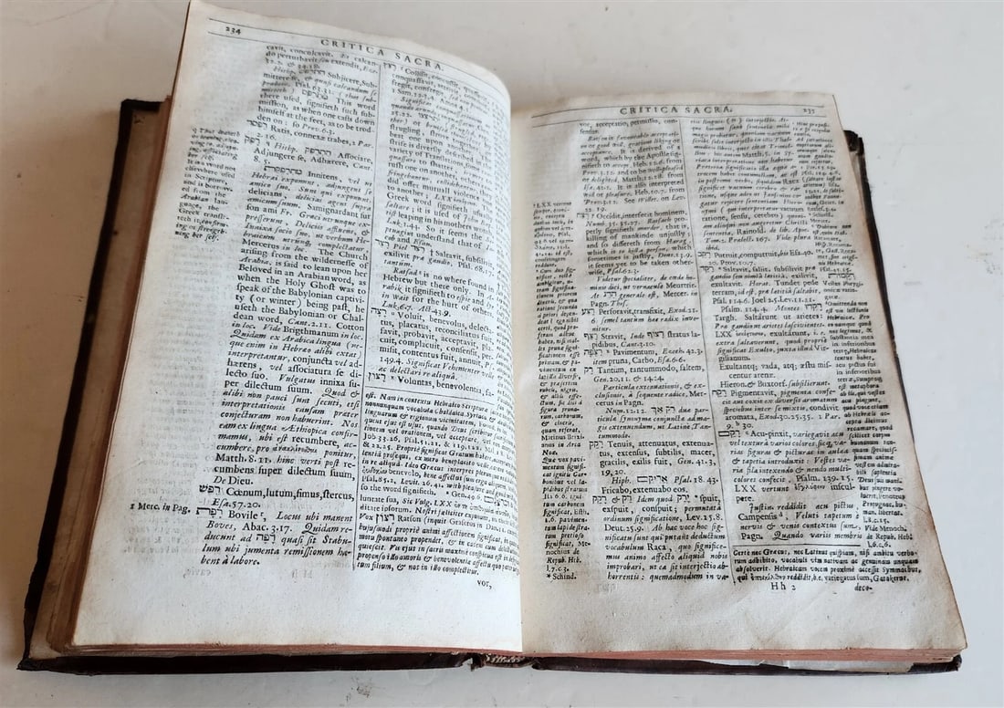 1650 CRITICA SACRA in ENGLISH antique 17th century LONDON - 6