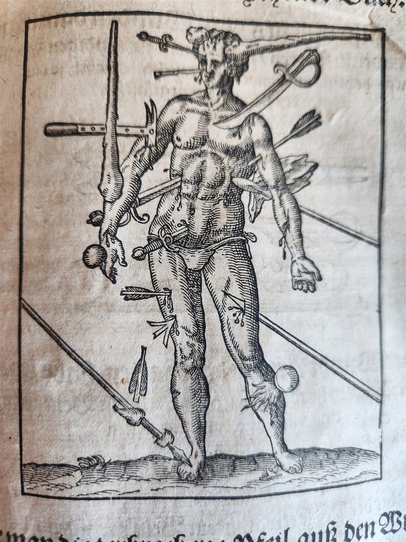 1601 WOUND MEDICINE antique ILLUSTRATED WundArtzney oder Artzney spiegell FOLIO: Title: 1601 WOUND MEDICINE antique ILLUSTRATED WundArtzney oder Artzney spiegell FOLIO Description: Ambroise Pare WundArtzney, oder Artzney spiegell. In welcher, beneben klarer und gnugsamer Anleytung
