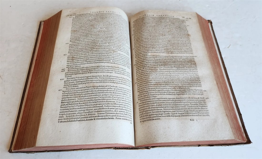 1603 HISTORY of SPAIN LUSITANIA ETHIOPIA INDIA antique FOLIO ILLUSTRATED w/ MAPS - 8