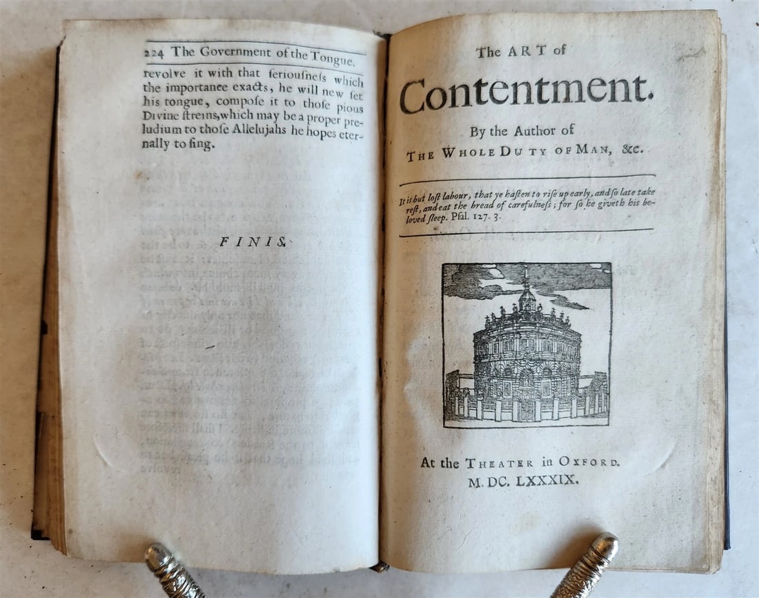 1677 THE GOVERNMENT OF THE TONGUE by Allestree antique in ENGLISH - 3