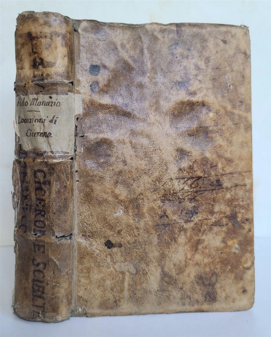 1582 ALDINE PRESS CICERO by Aldus Pius Manutius antique VELLUM 16th CENTURY - 2