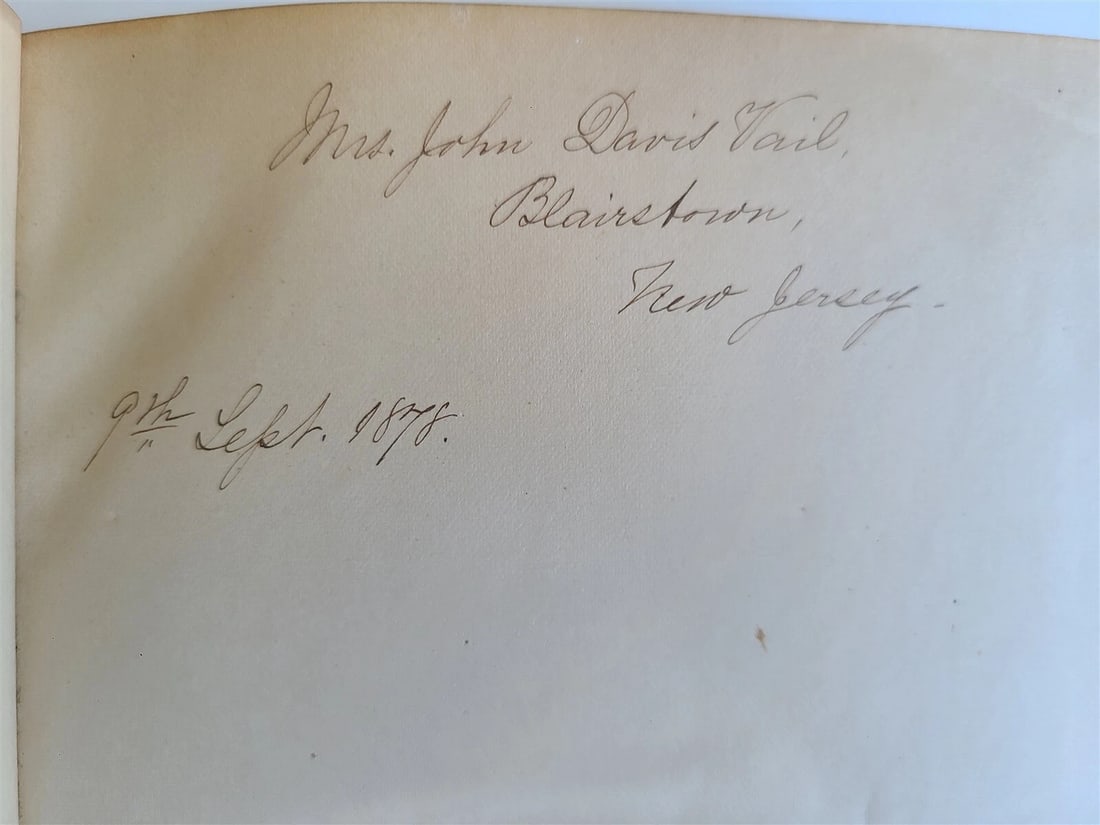 1878 FRENCH & ENGLISH PRONOUNCING DICTIONARY by Spiers antique AMERICAN EDITION - 4