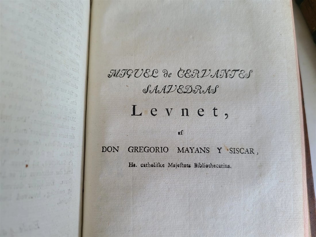 1776-77 4 vols DON QUIXOTE by CERVANTES 1st DANISH ED. antique ILLUSTRATED RARE - 7