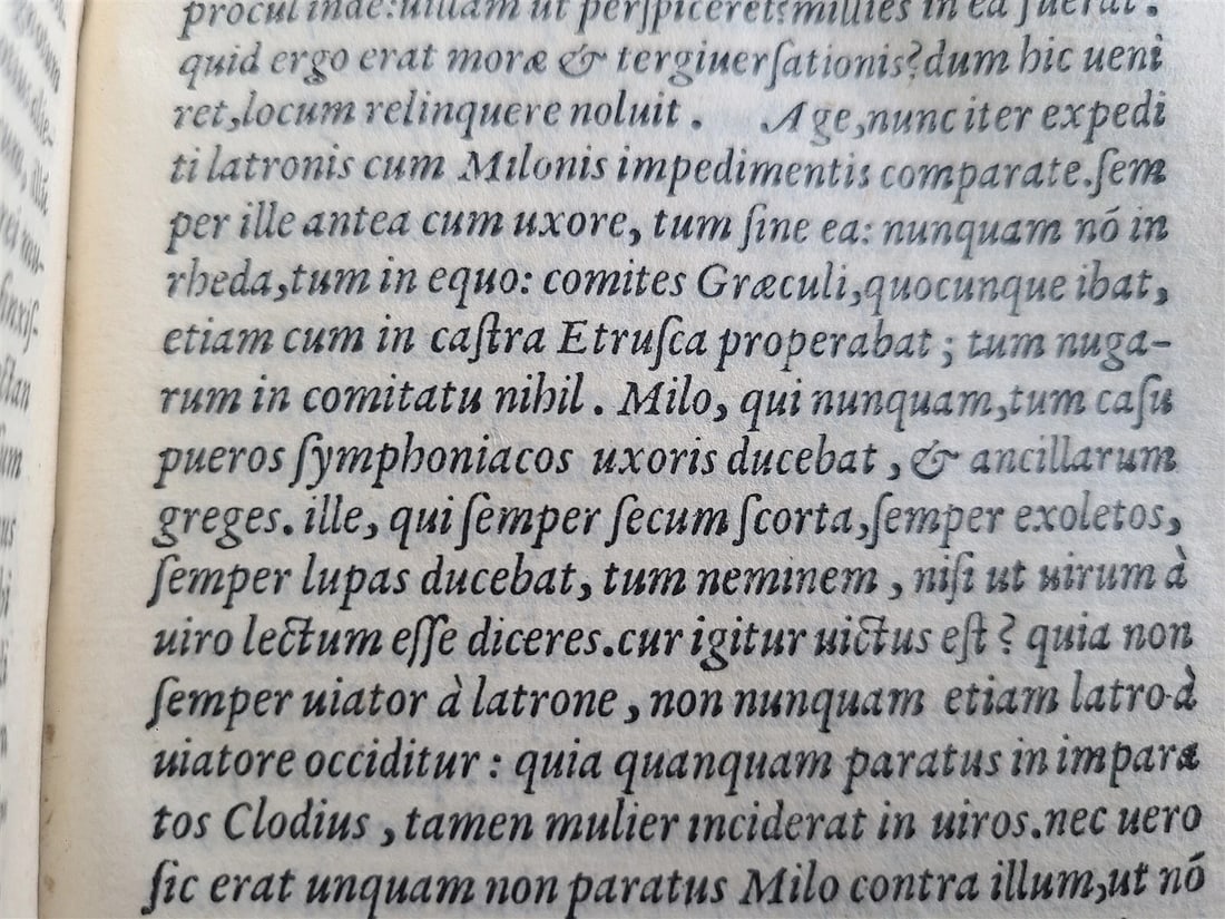 1559 ALDINE PRESS CICERO by Pauli Manutii antique VELLUM BINDING 16th CENTURY - 6