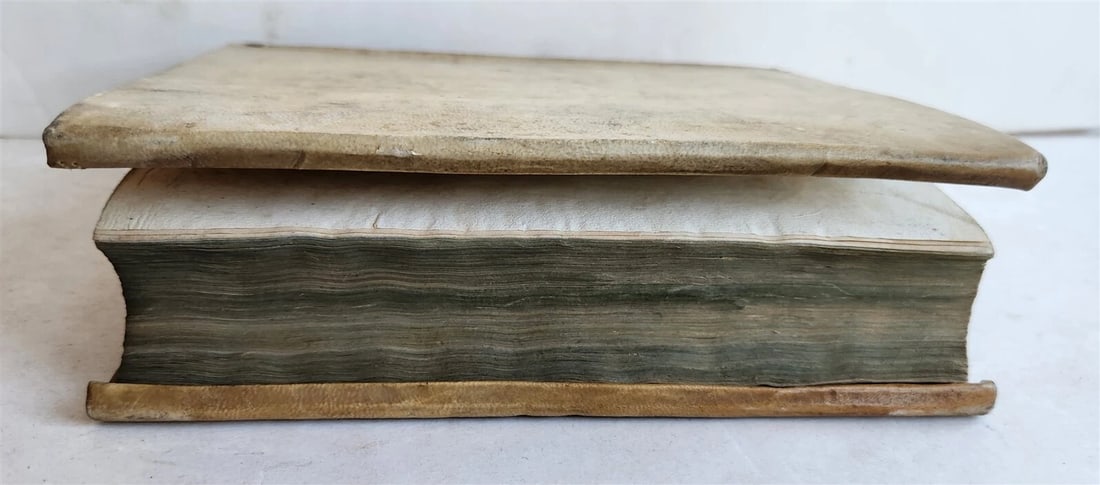 1580 CHRONOLOGY OF THE WORLD by F. SANSOVINO antique VELLUM BOUND - 3