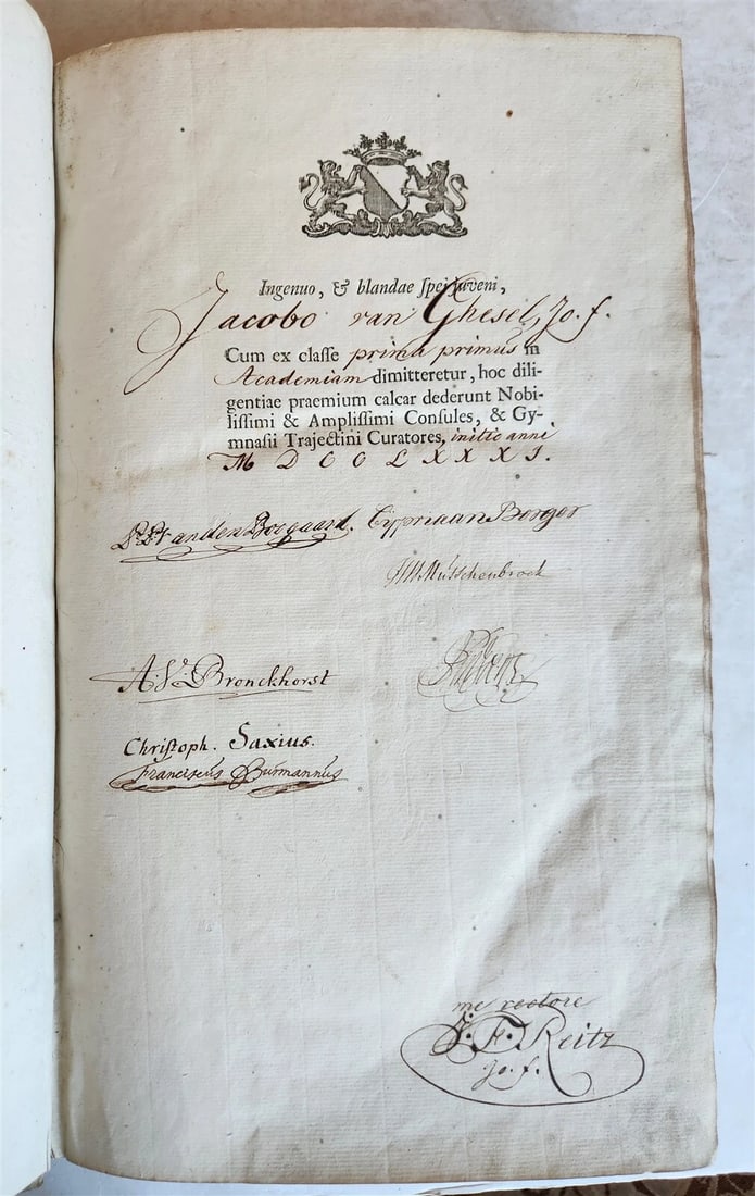 1749 THESAURUS ERUDITIONIS SCHOLASTICAE by BASILII FABRI antique VELLUM FOLIO - 6