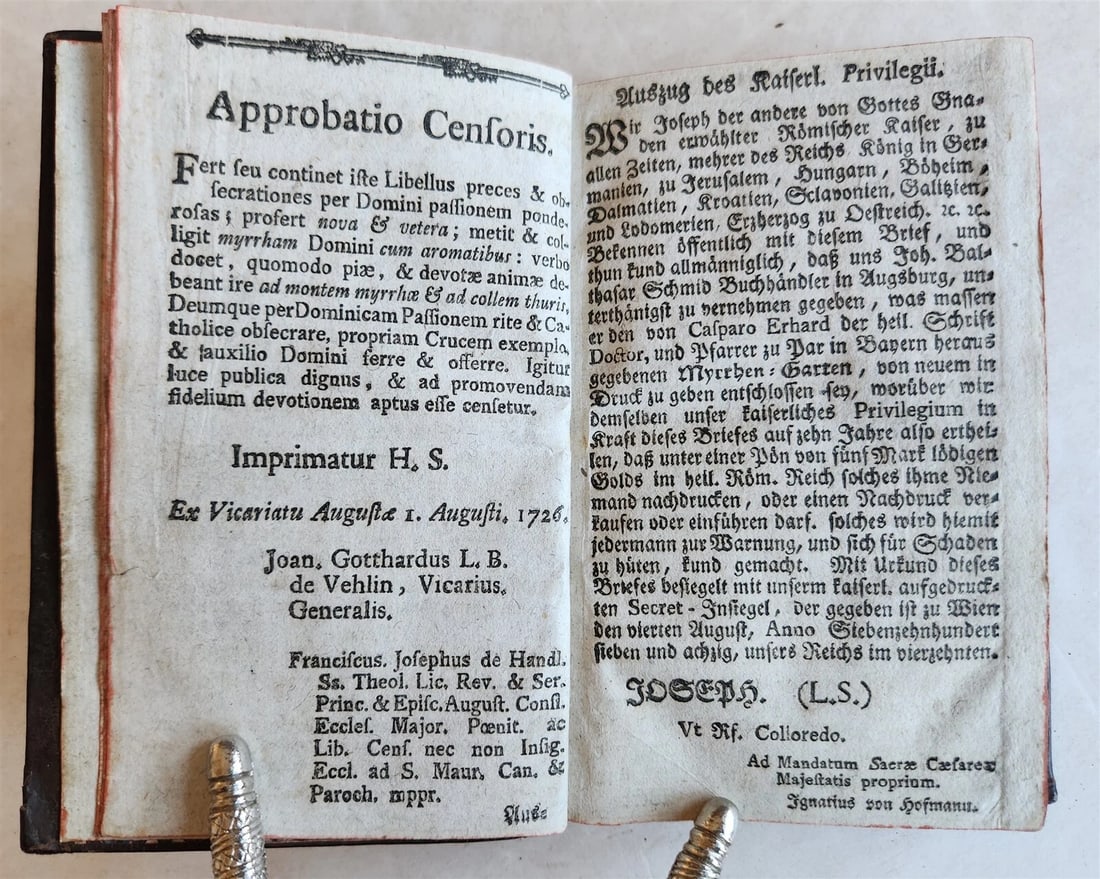 1795 HEILSAME MYRRHENGARTEN antique in GERMAN - 5