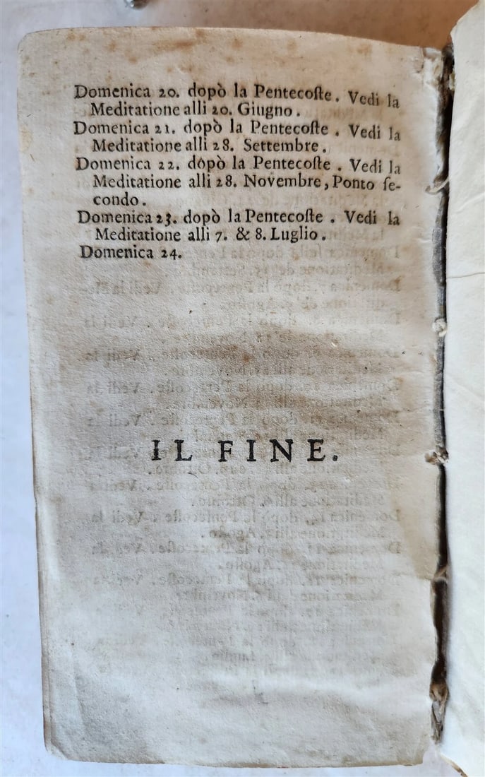 1705 MEDITATIONI SOPRA LA VITA di GIESU antique vellum bound - 8