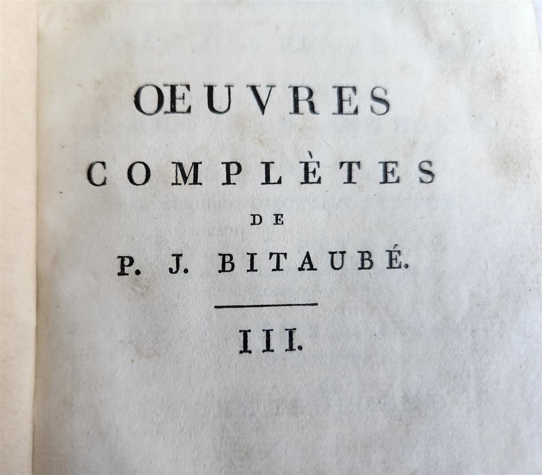 1804 L'ILIADE D'HOMERE by P.J. Bitaube antique 3 VOLUMES in FRENCH - 4