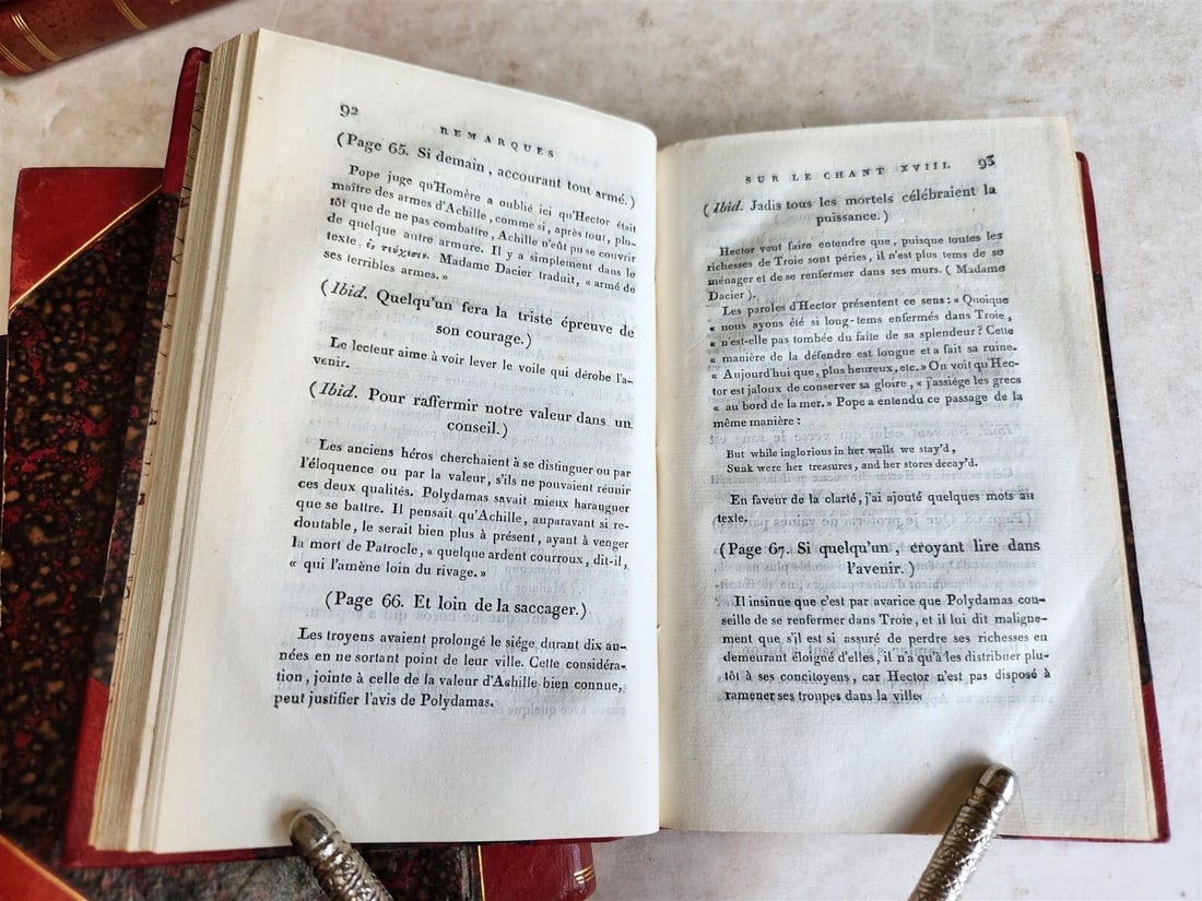 1804 L'ILIADE D'HOMERE by P.J. Bitaube antique 3 VOLUMES in FRENCH - 6