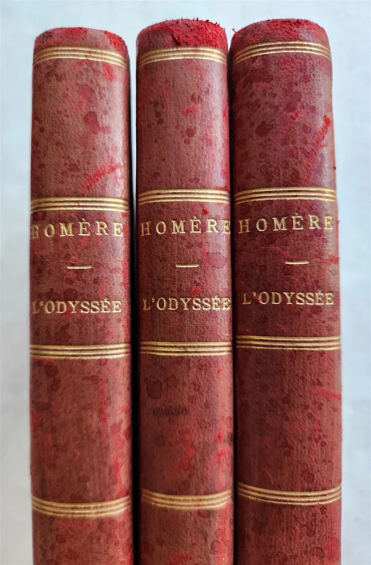 1804 L'ODYSSEE D'HOMERE by BITAUBE 3 VOLUMES antique in FRENCH - 3