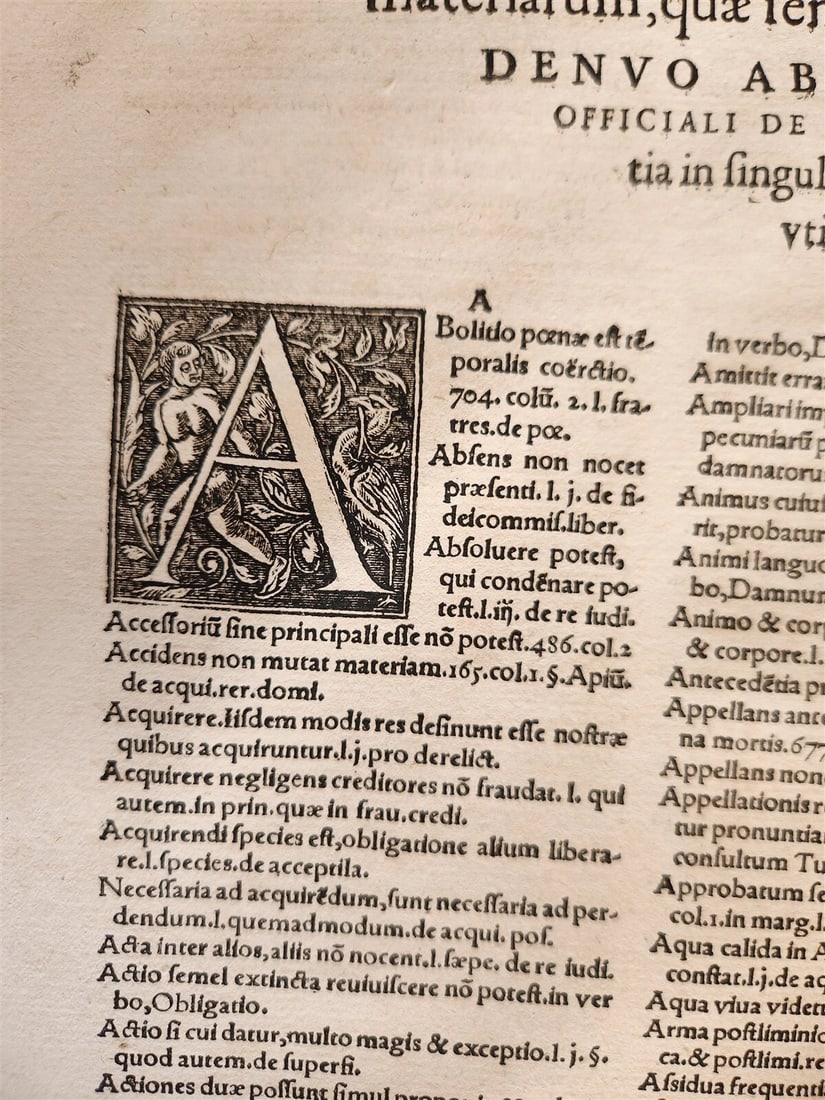 1556 LAW BOOK Corpus Juris Civilis DIGESTUM NOVUM antique MASSIVE FOLIO vellum - 8