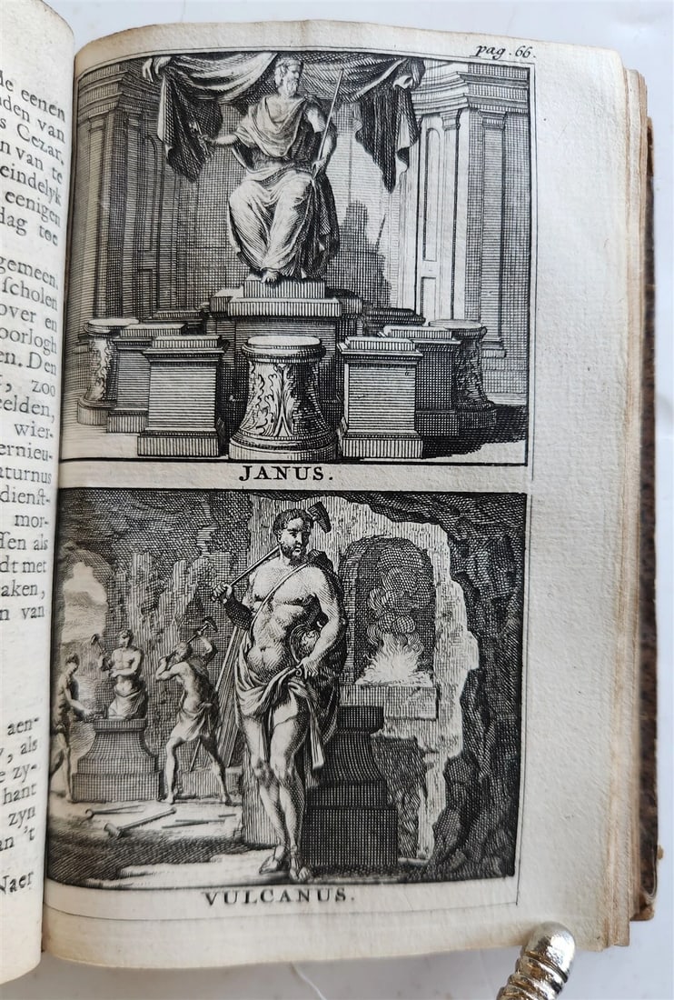 1742 PAGAN GODS & GODDESSES from FABLES & ANCIENT POETRY antique ILLUSTRATED - 12