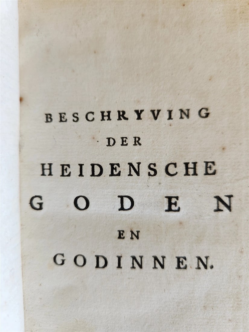 1742 PAGAN GODS & GODDESSES from FABLES & ANCIENT POETRY antique ILLUSTRATED - 5