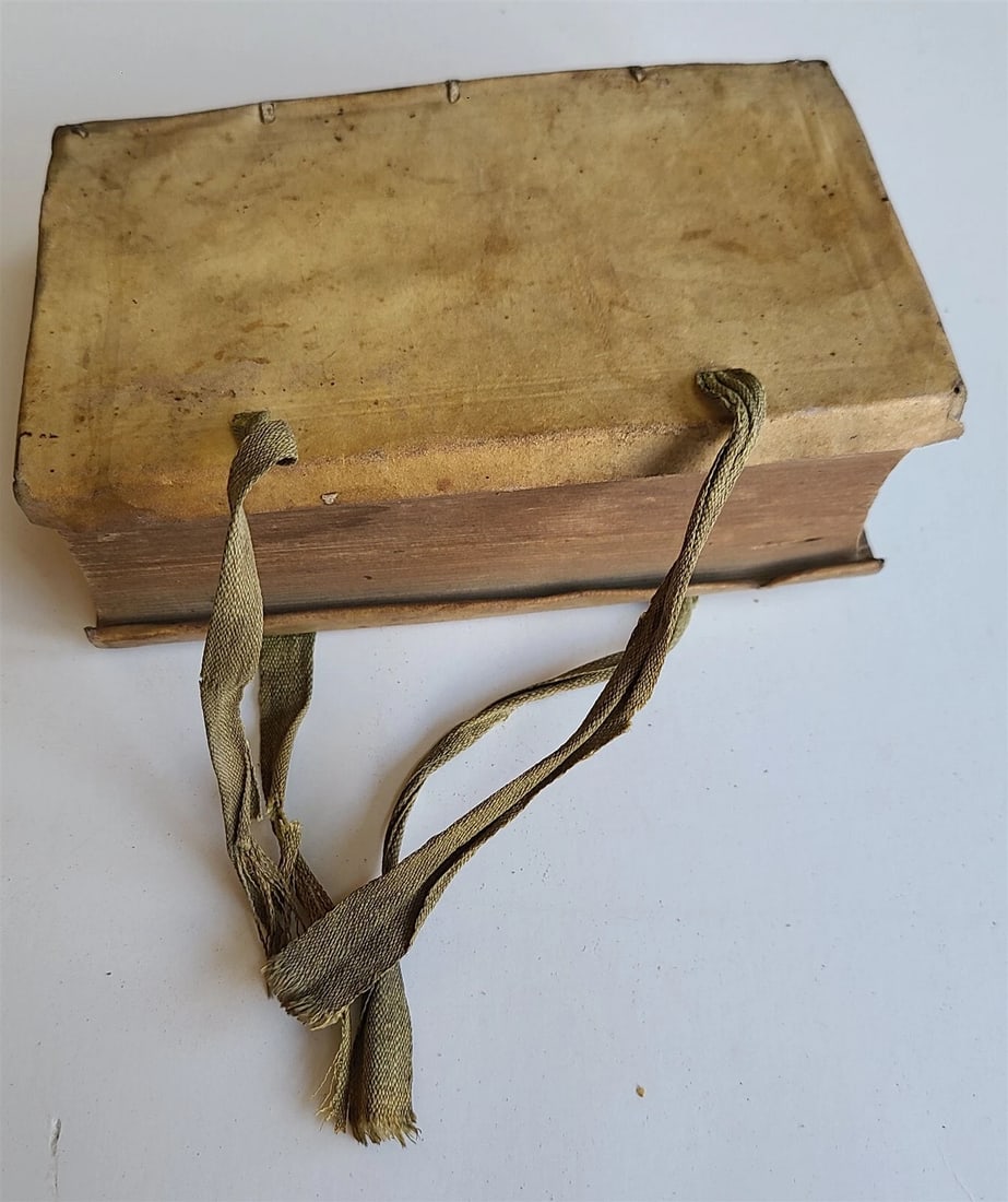 1585 LAW BOOK in LATIN De Testamentis Coniugum Libri Quinque antique VELLUM - 3