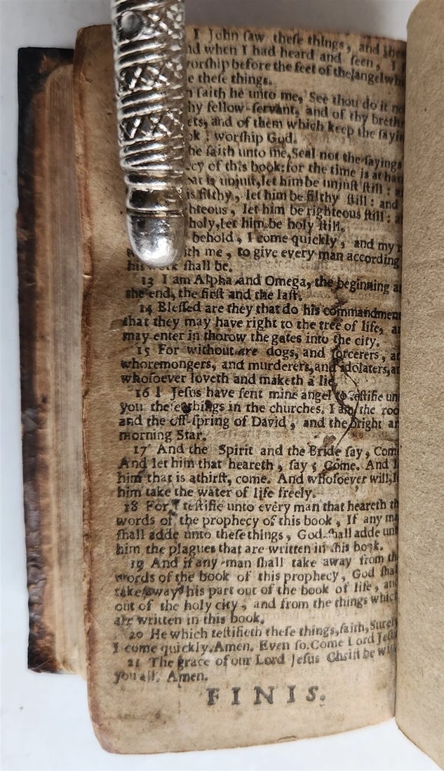 1641 BIBLE in ENGLISH NEW TESTAMENT antique Robert Barker & Assigns of John Bill - 6