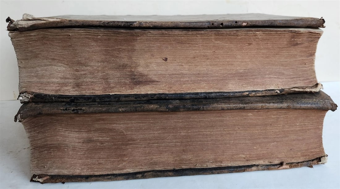 1620 PLUTARCH 2 volumes MORAL WORKS antique in GREEK & LATIN massive folio - 11