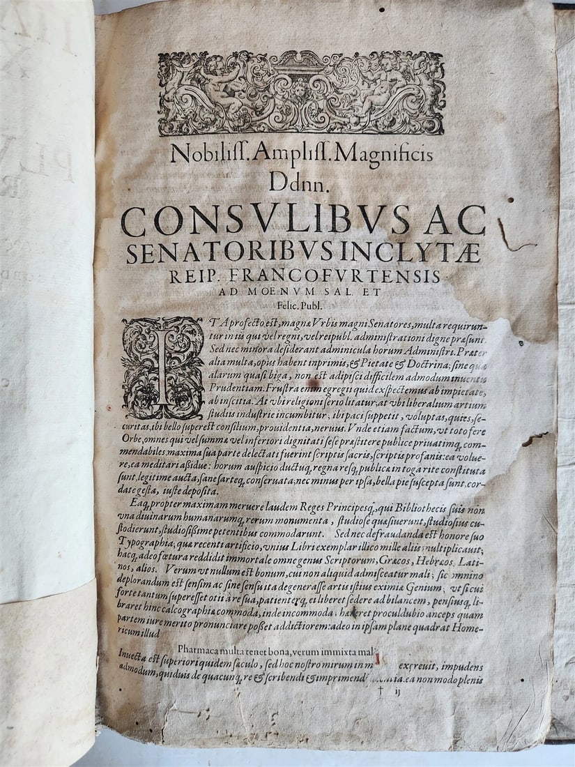 1620 PLUTARCH 2 volumes MORAL WORKS antique in GREEK & LATIN massive folio - 9