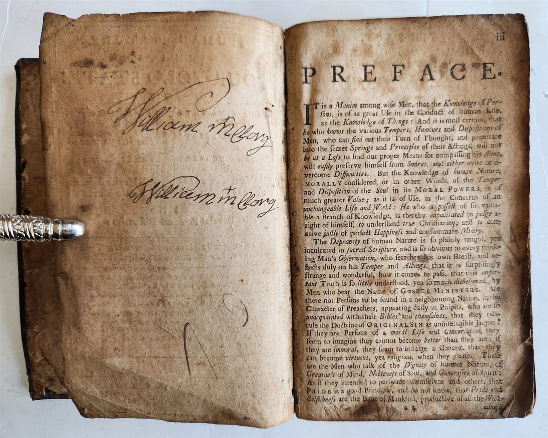 1750 HUMAN NATURE in its FOUR-FOLD STATE by THOMAS BOSTON antique - 4