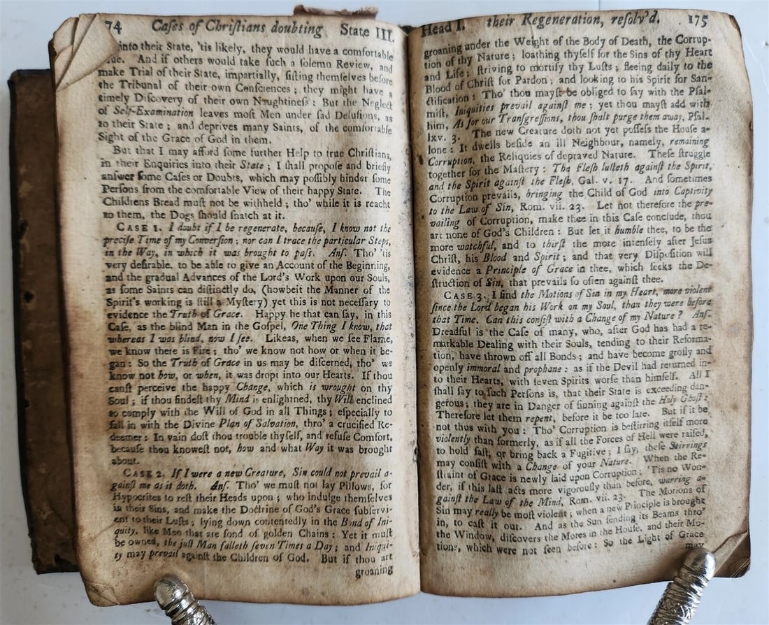 1750 HUMAN NATURE in its FOUR-FOLD STATE by THOMAS BOSTON antique - 7