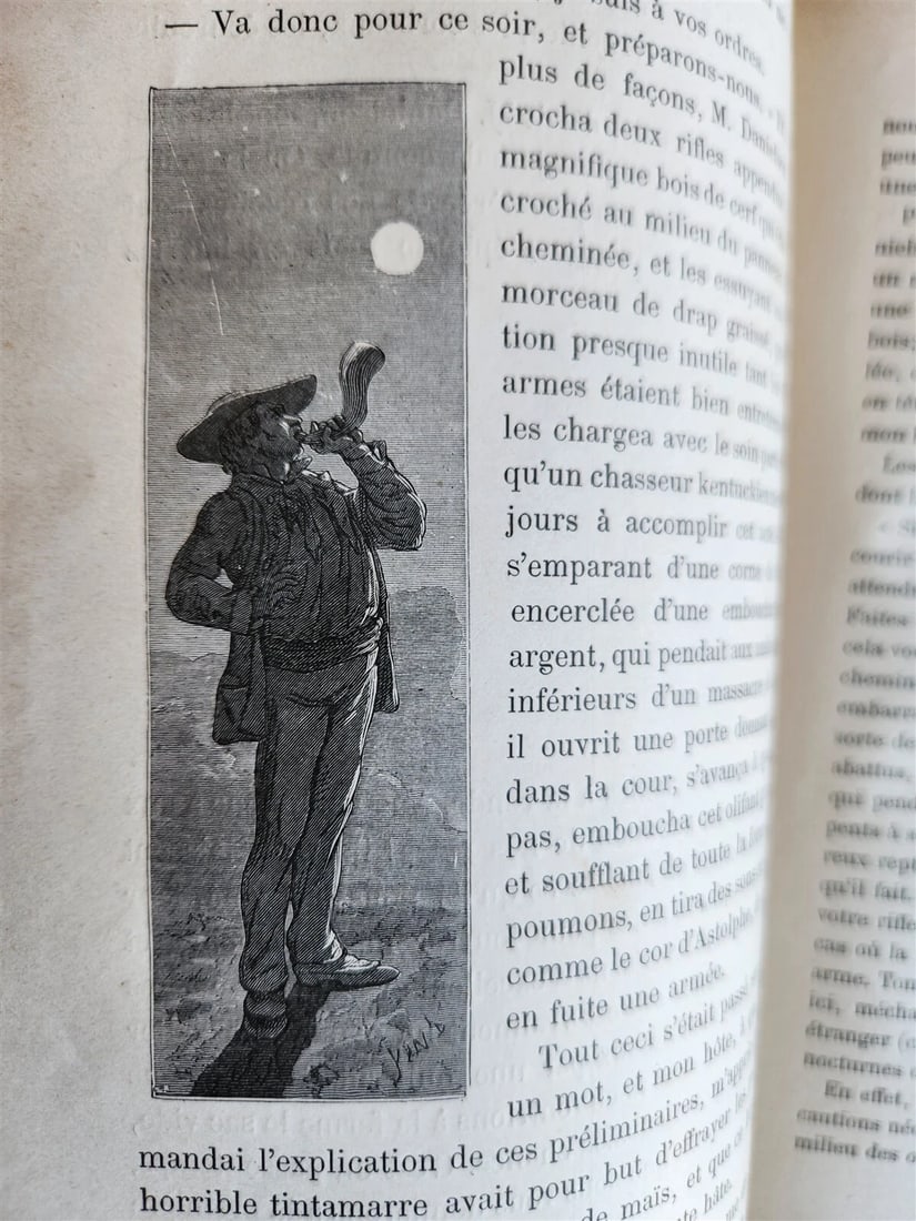 1884 HUNTING in NORTH AMERICA CHASSES dans AMERIQUE du NORD antique ILLUSTRATED - 12