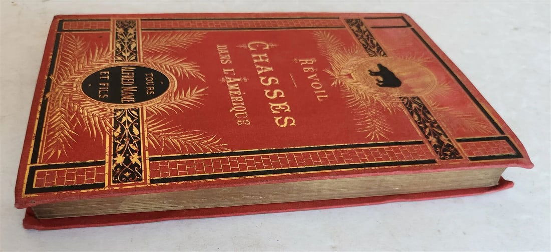 1884 HUNTING in NORTH AMERICA CHASSES dans AMERIQUE du NORD antique ILLUSTRATED - 2