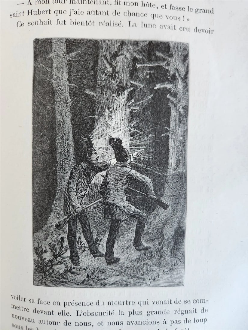 1884 HUNTING in NORTH AMERICA CHASSES dans AMERIQUE du NORD antique ILLUSTRATED - 5