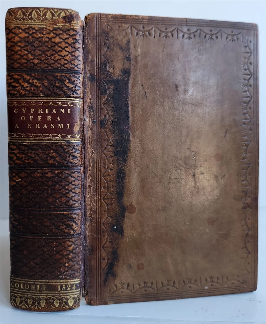 1524 OPERUM DIVI CAECILII CYPRIANI antique 16th CENTURY post-incunabula - 2