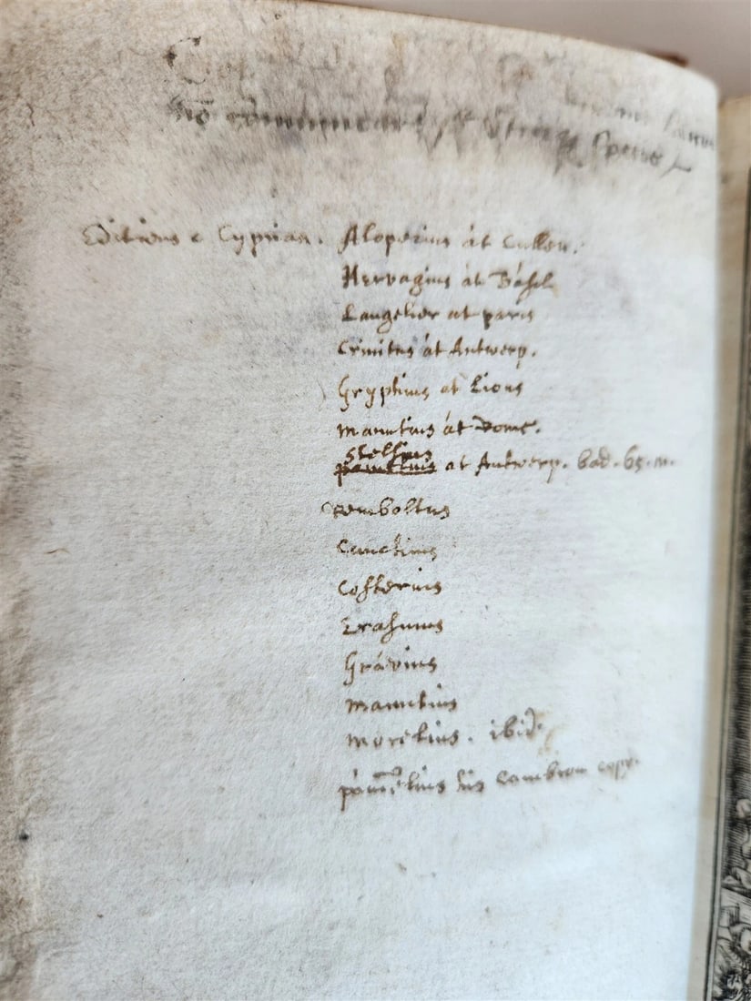 1524 OPERUM DIVI CAECILII CYPRIANI antique 16th CENTURY post-incunabula - 4