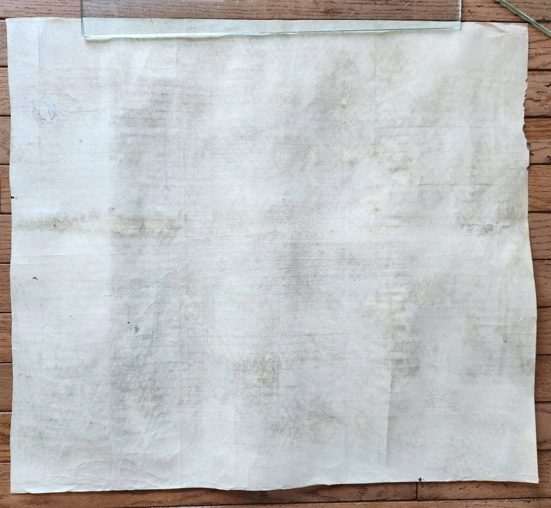 TORAH SCROLL FRAGMENT MANUSCRIPT on VELLUM antique BIBLE NUMBERS 14:45-16:25 - 6