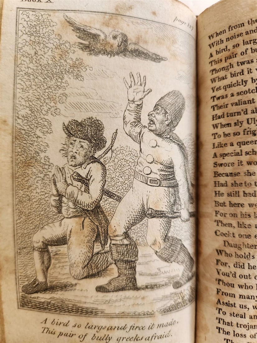 1809 BURLESQUE TRANSLATION of HOMER Volume II ILLUSTRATED antique THOMAS BRIDGE - 13