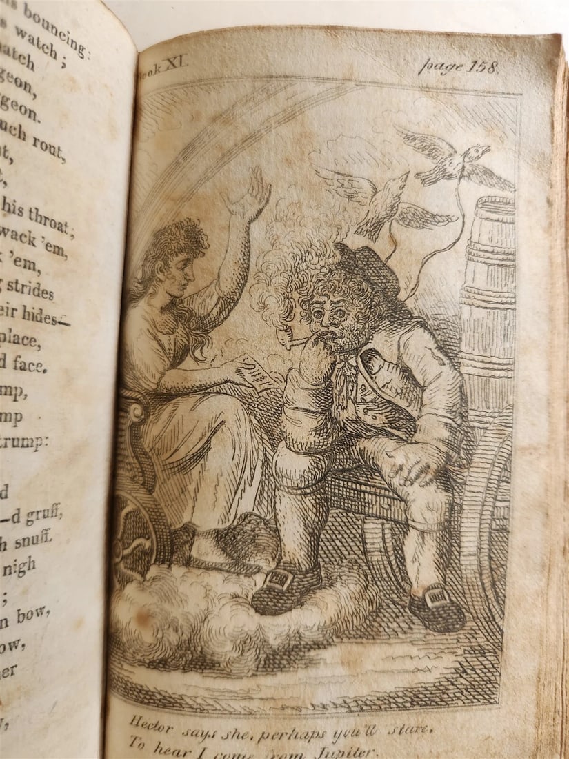 1809 BURLESQUE TRANSLATION of HOMER Volume II ILLUSTRATED antique THOMAS BRIDGE - 14