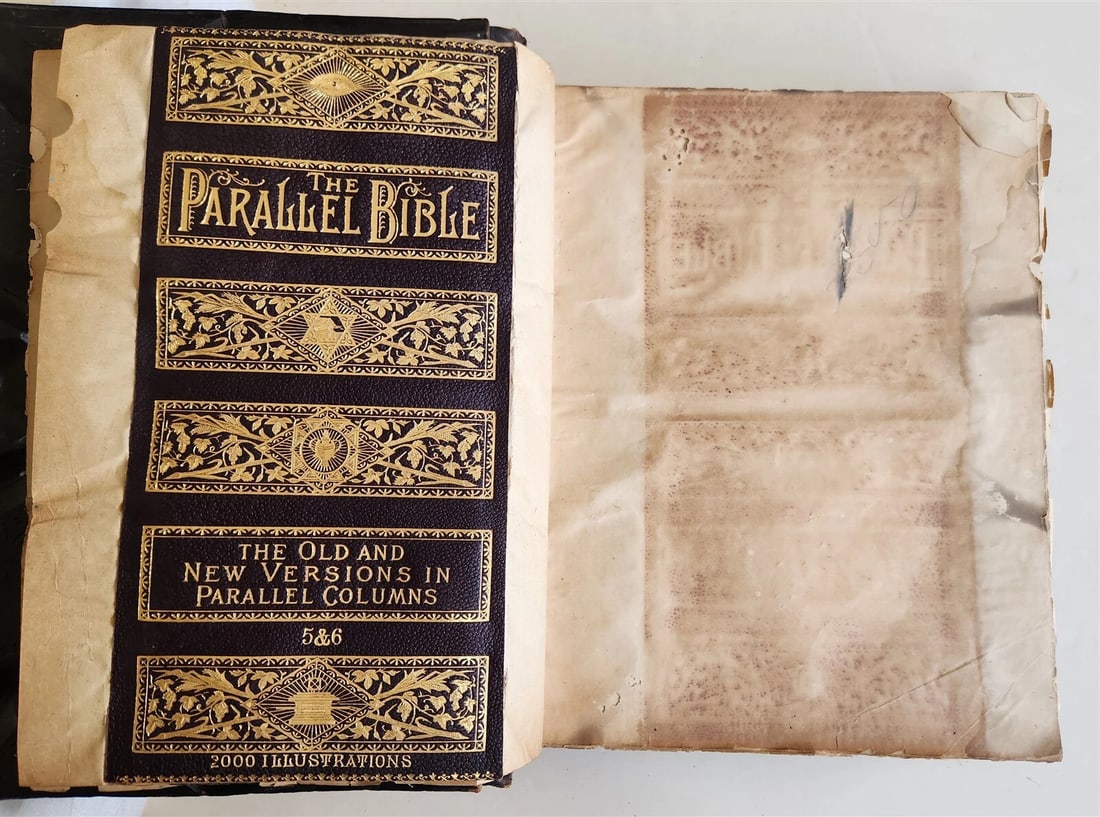 1870s BIBLE SALESMAN SAMPLE RARE antique AMERICANA ILLUSTRATED FOLIO G. DORE - 6