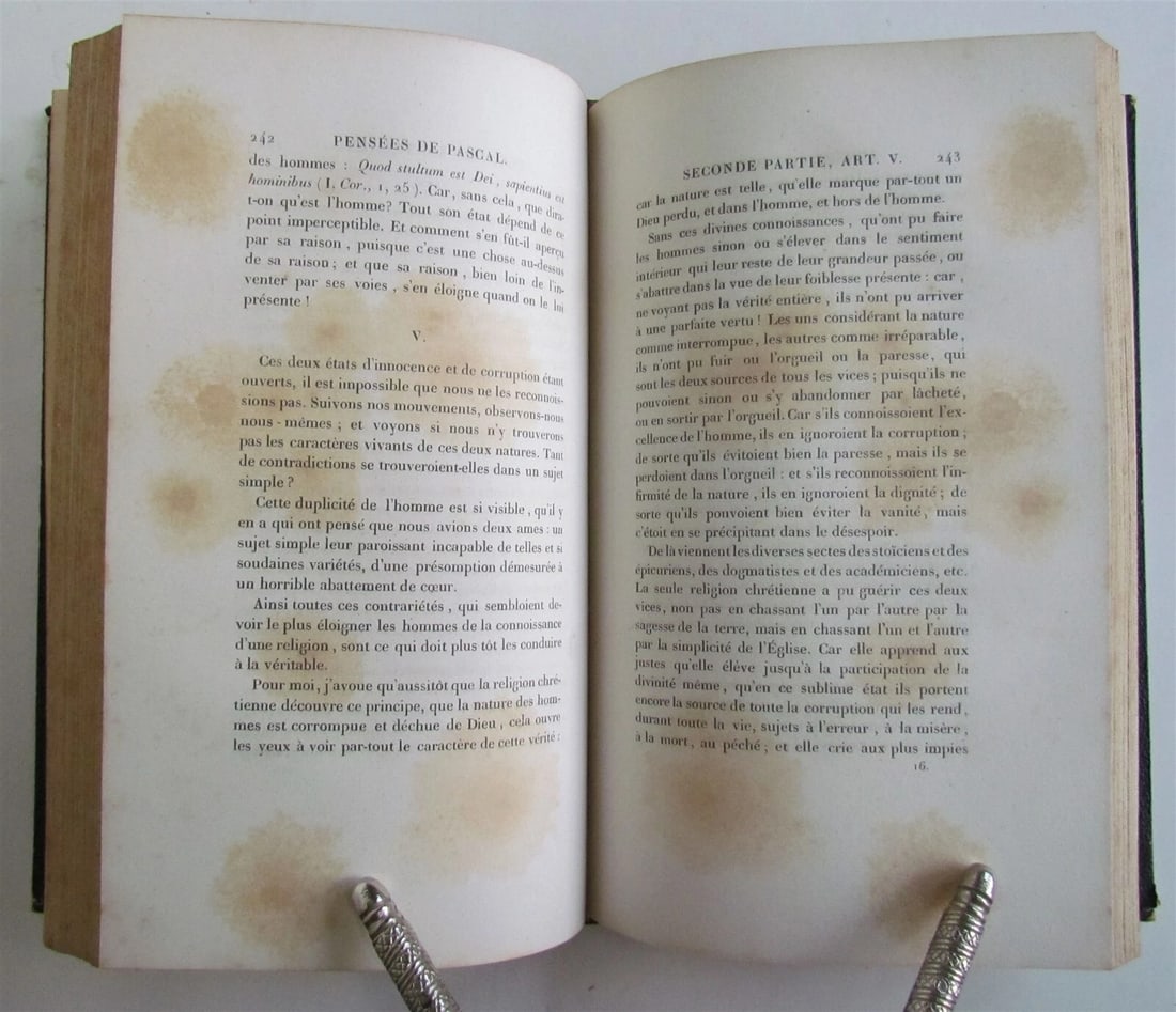 1839 LES PENSEES DE BLAISE PASCAL antique - 6